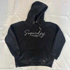 Superdry Alice Boyfriend Hoodie Black size 8 US